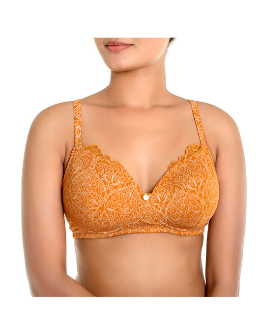 ZEN SERIES NON-WIRED SUPER SOFT LIGHTLY PADDED BRA-AUTUMN MAPLE