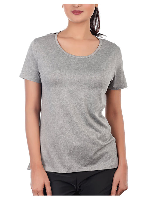 LOSHA EASY MOVEMENT REGULAR FIT T-SHIRT-GREY