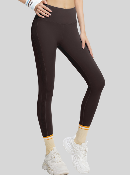 TRAINING SKIN FIT TIGHTS -BROWN