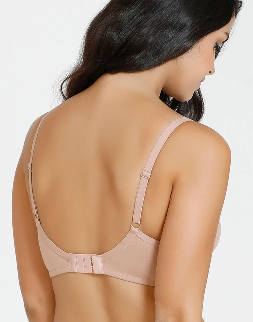 COTTON DOUBLE LAYERED WIRE-FREE POST SURGICAL BRA-SKIN