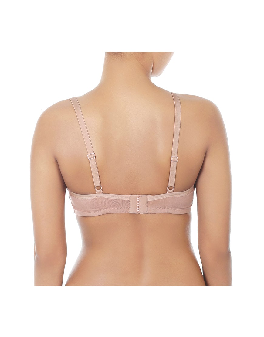 DOUBLE LAYERED WIRE-FREE NURSING BRA-ROEBUCK SKIN