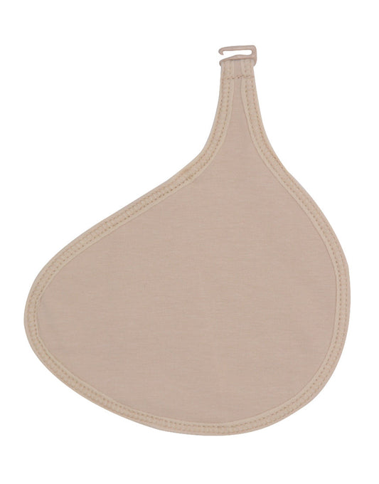 COTTON BREAST PROSTHESIS PROTCTIVE COVER WITH SHOULDER STRAP & HOOK -NUDE