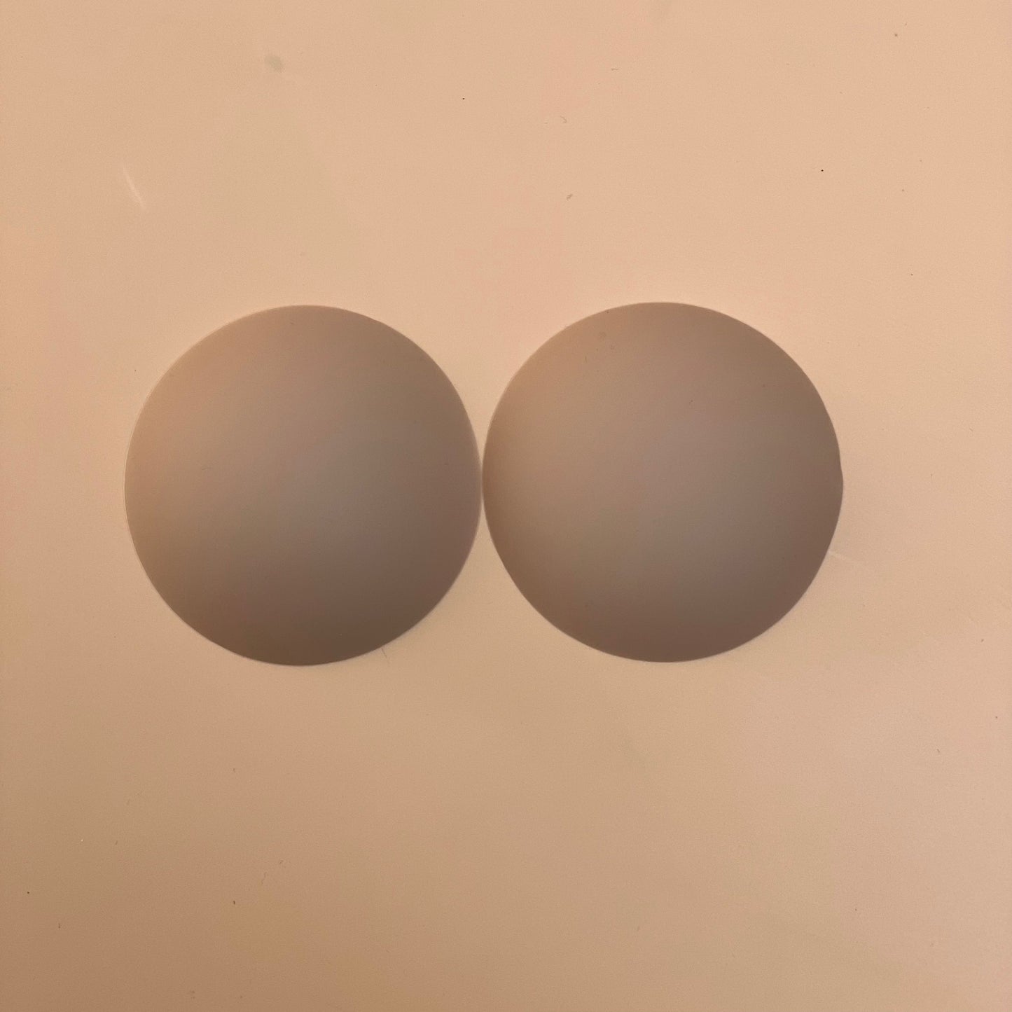 Matte silicone adhesive reusable nipple cover without glue