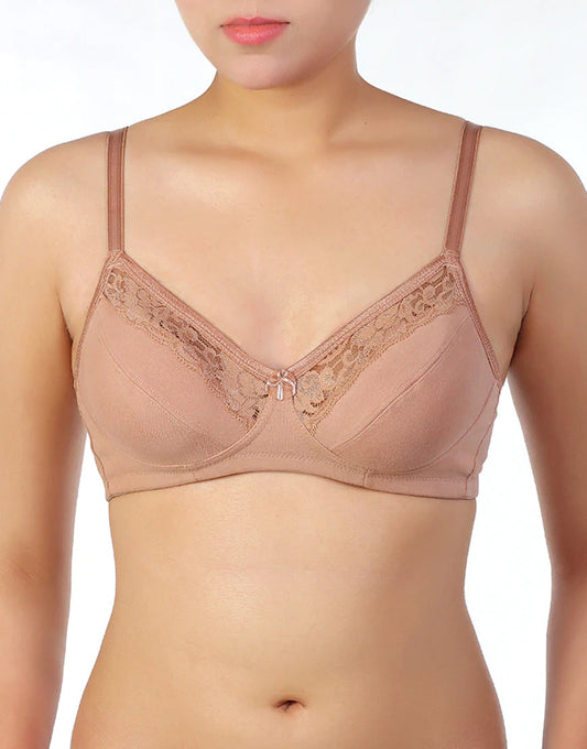 Losha Cotton Wire-free Cut N Sew Bra- Skin