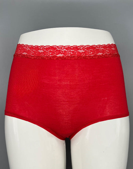 LOSHA VISCOSE COTTON SINGLE BOYSHORT-RED