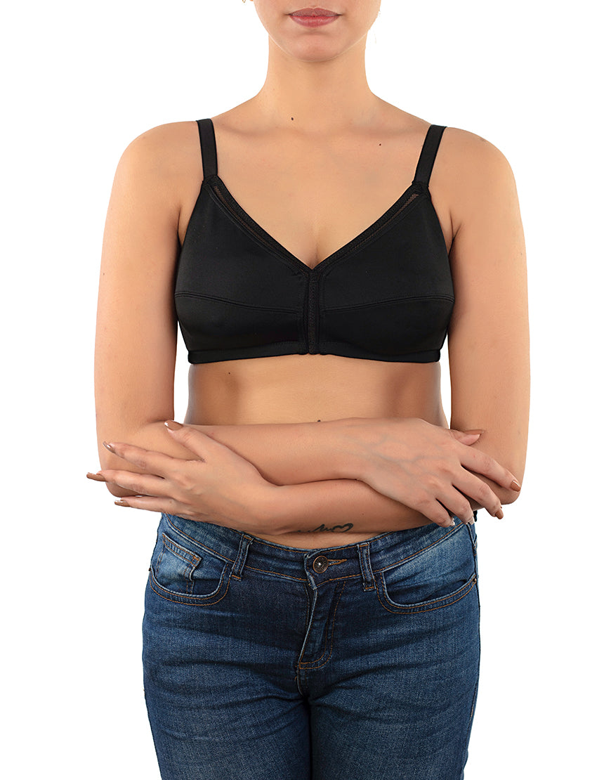 TRUE CURVE WIREFREE MINIMIZER BRA-ROEBUCK BLACK