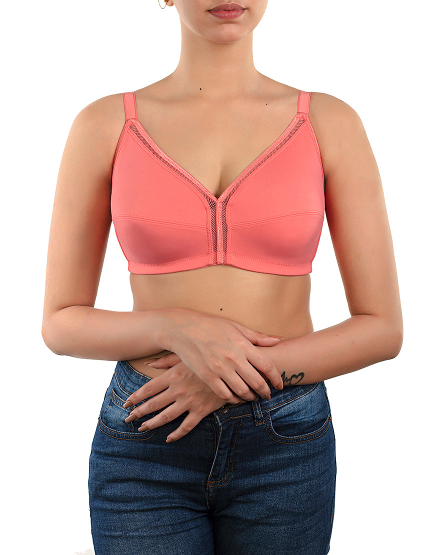 TRUE CURVE WIRE-FREE MINIMIZER BRA-GEORGIA PEACH