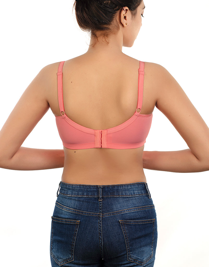 TRUE CURVE WIRE-FREE MINIMIZER BRA-GEORGIA PEACH