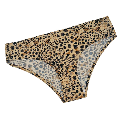 Losha Mid waist Laser Cut Panty  - Cheeta