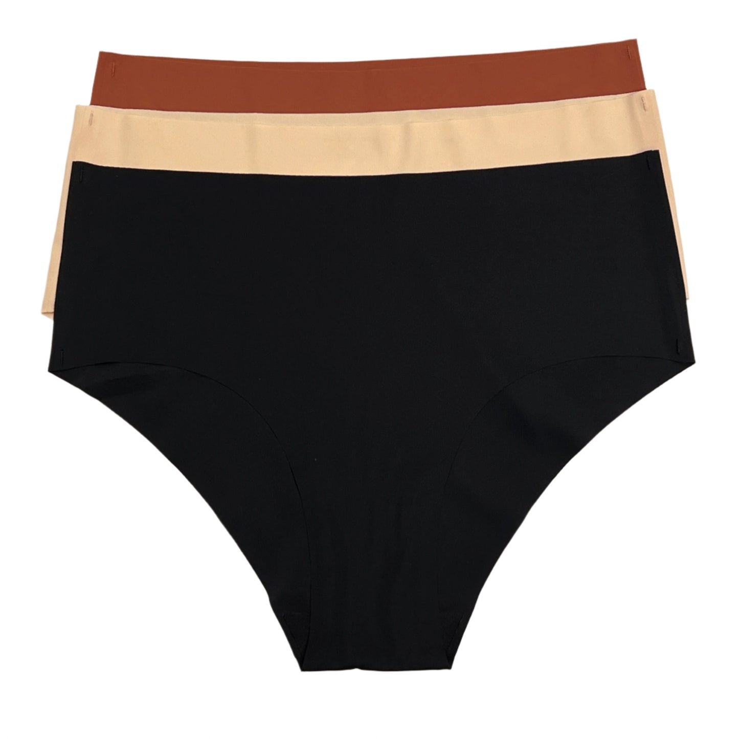 Pack of 3 High waist Laser Cut Panties - Solid