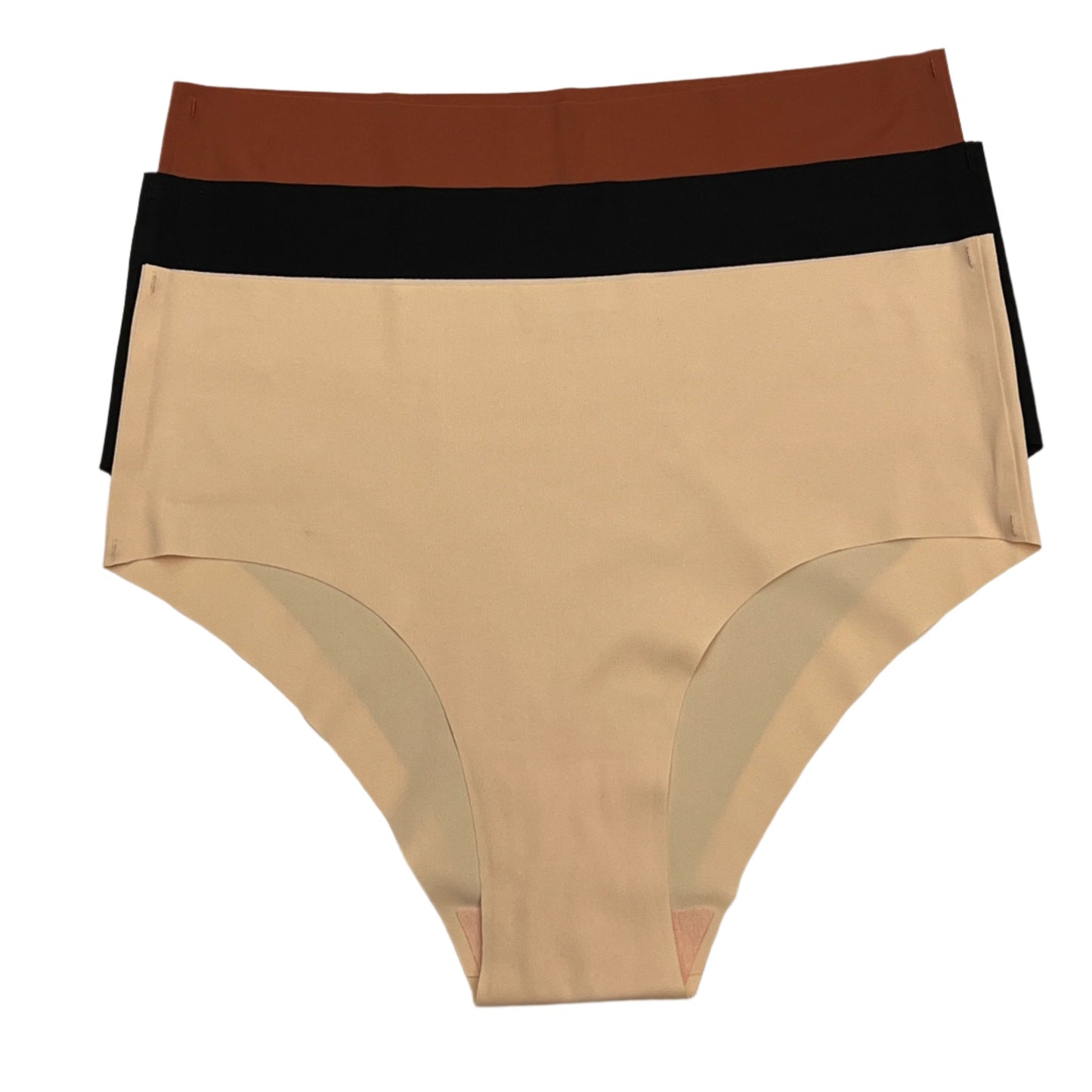 Pack of 3 High waist Laser Cut Panties - Solid