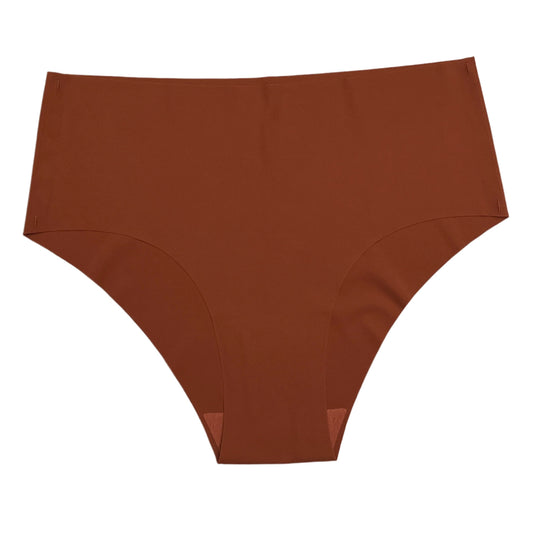 High waist Laser Cut Panty  -RUST