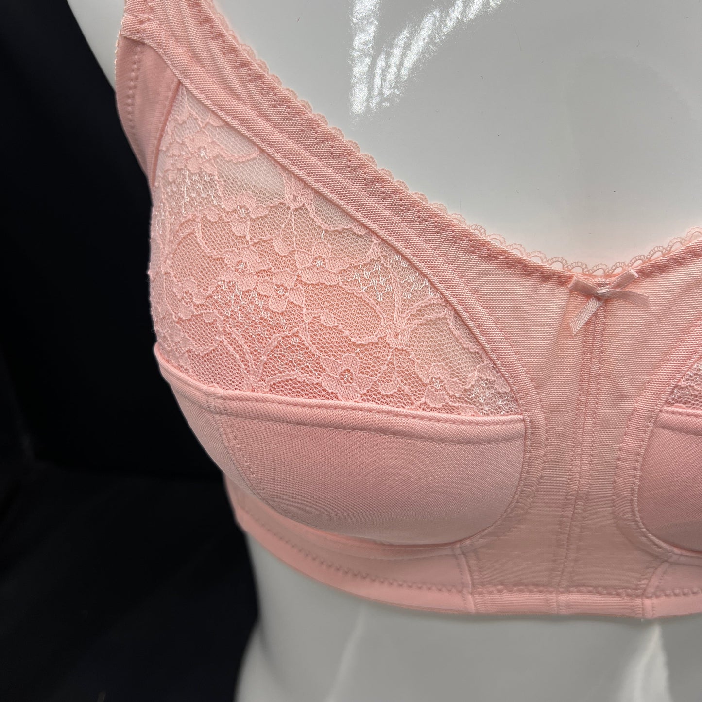 Plus Quattro Support Full-Coverage Wirefree Bra With Side Shaping Panels-QUARTZ PINK