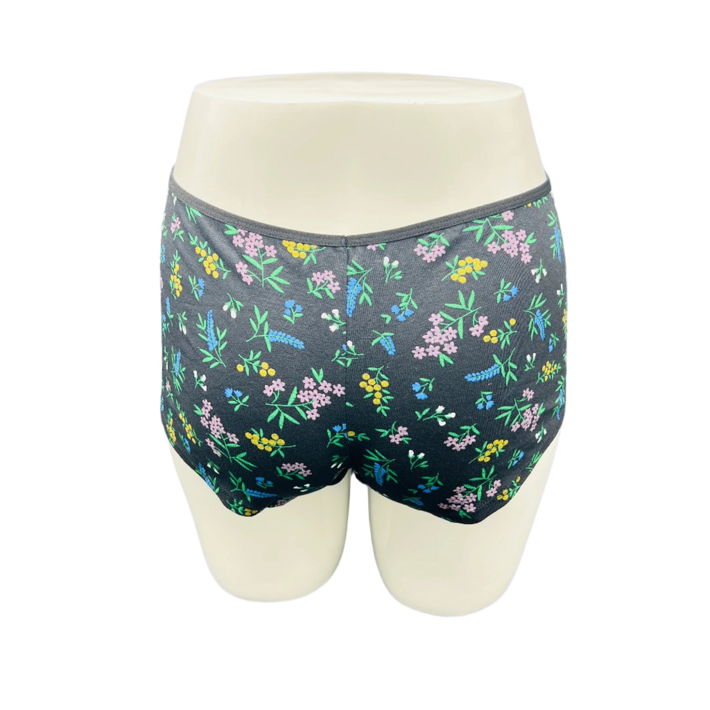 SUPER SOFT BOY SHORTS COTTON BRIEF-FLORAL PRINT