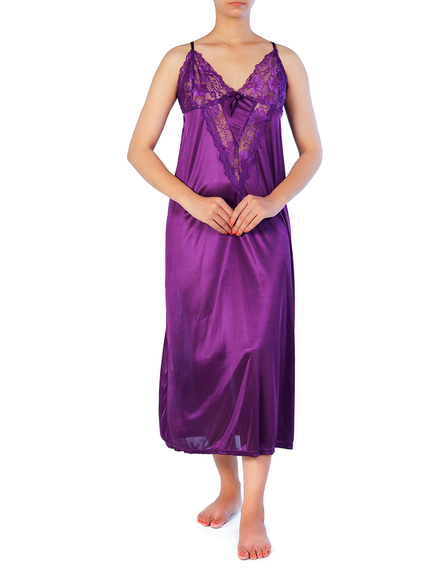 Losha 4 Piece Nighty Set - Purple