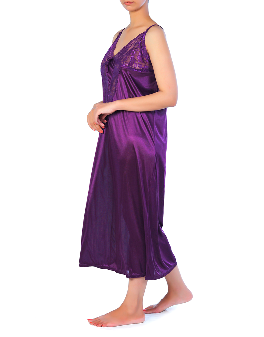 Losha 4 Piece Nighty Set - Purple