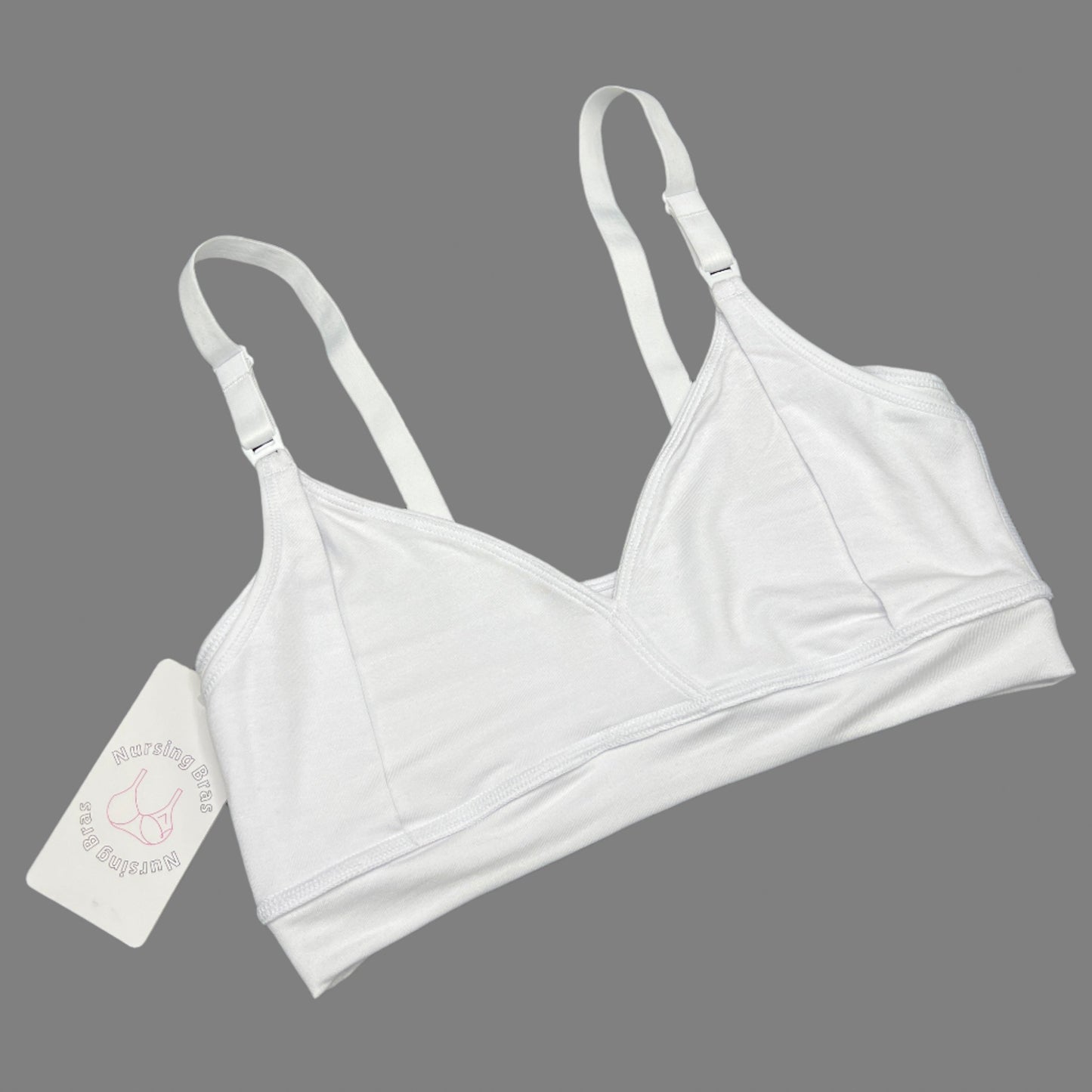 LOSHA DOUBLE LAYERED SIDE SUPPORT NURSING BRA -WHITE