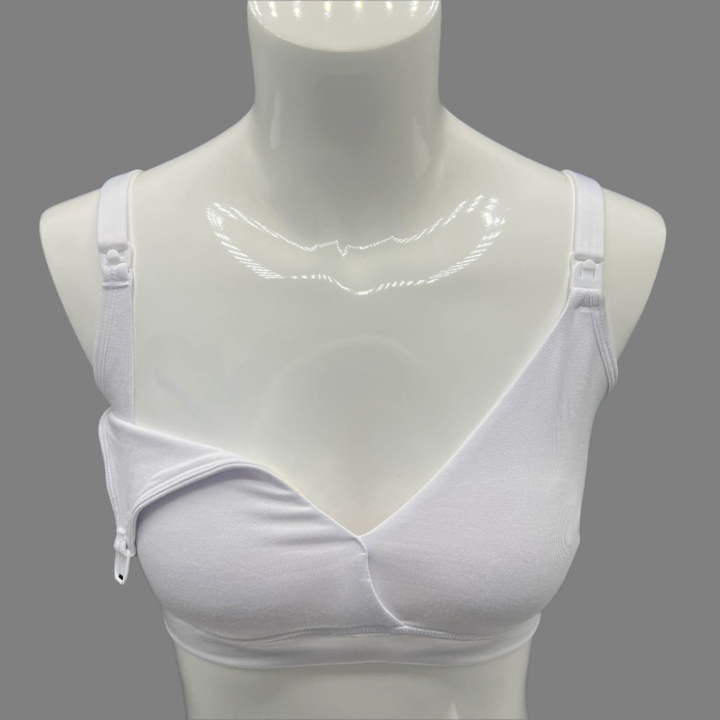 LOSHA DOUBLE LAYERED SIDE SUPPORT NURSING BRA -WHITE