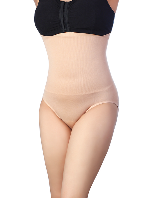 SEAMLESS HIGH-WAISTED SHAPING BRIEF-SKIN