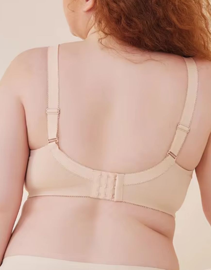 FULL COVERAGE POST SURGICAL BRA WITH BROAD ELASTIC STRAP -SKIN