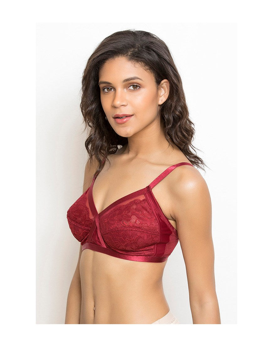 TRUE CURVE SUPER SUPPORT BRA- MAROON