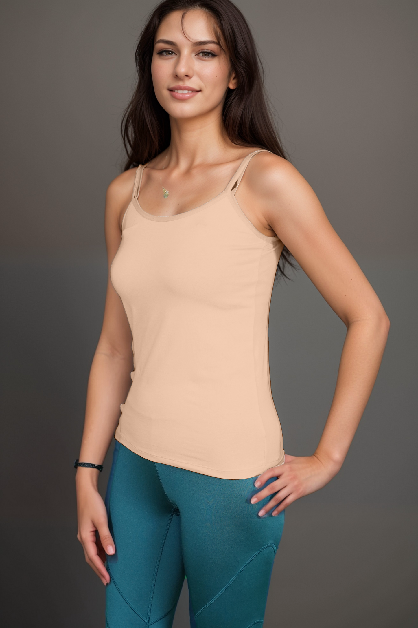 Cotton Comfort Stretch Camisole-SKIN