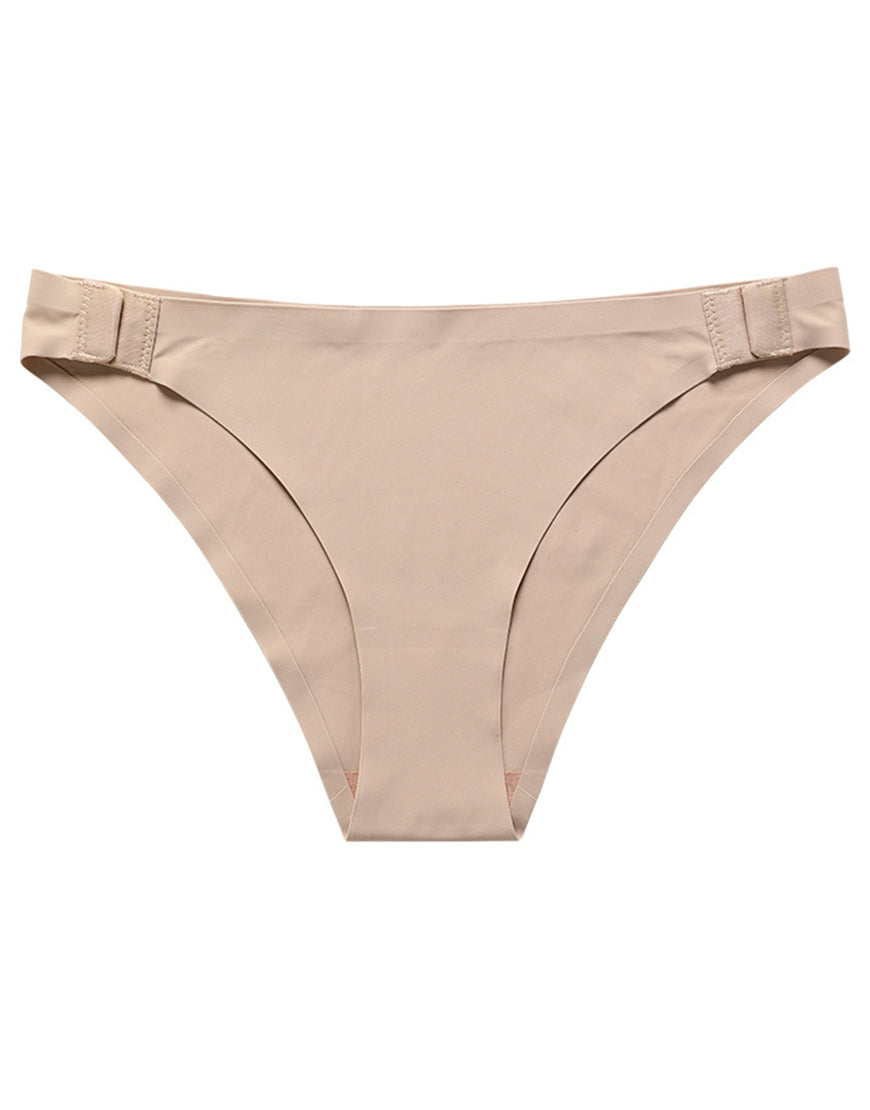 Losha Low waist Laser Cut Panty with Side hooks -Beige