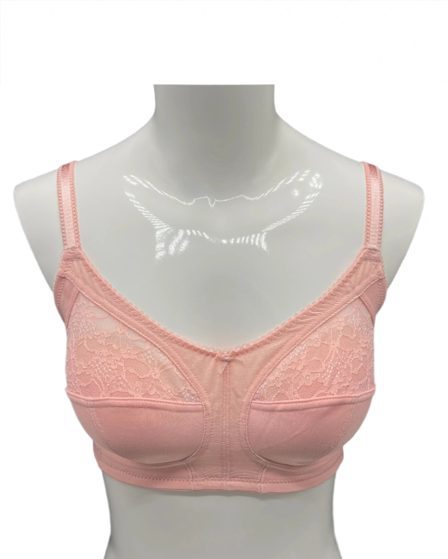 Plus Quattro Support Full-Coverage Wirefree Bra With Side Shaping Panels-QUARTZ PINK