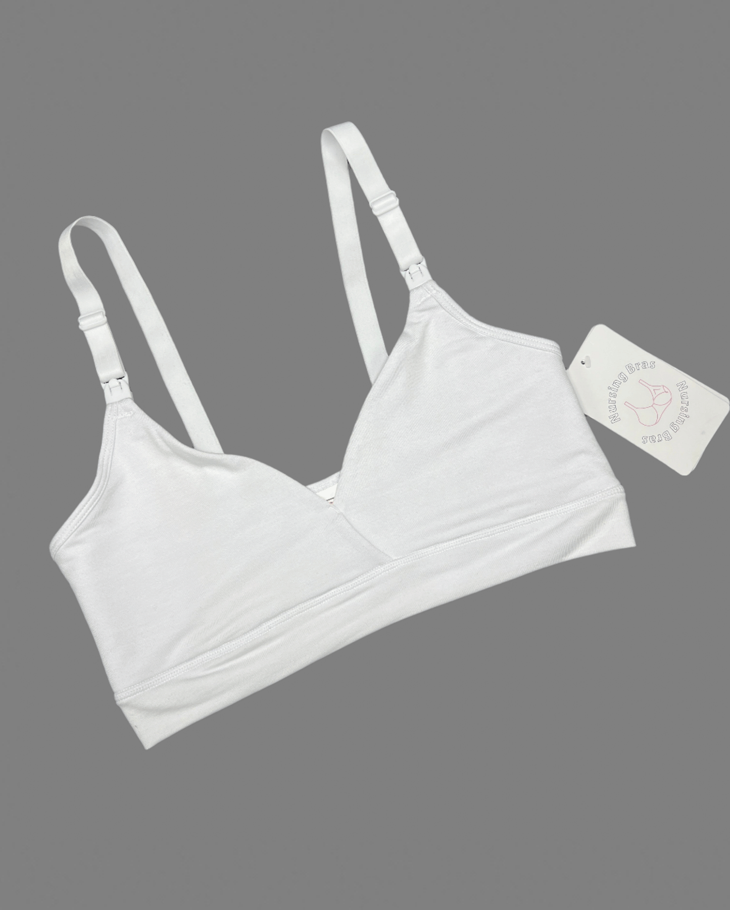 LOSHA DOUBLE LAYERED SIDE SUPPORT NURSING BRA -WHITE